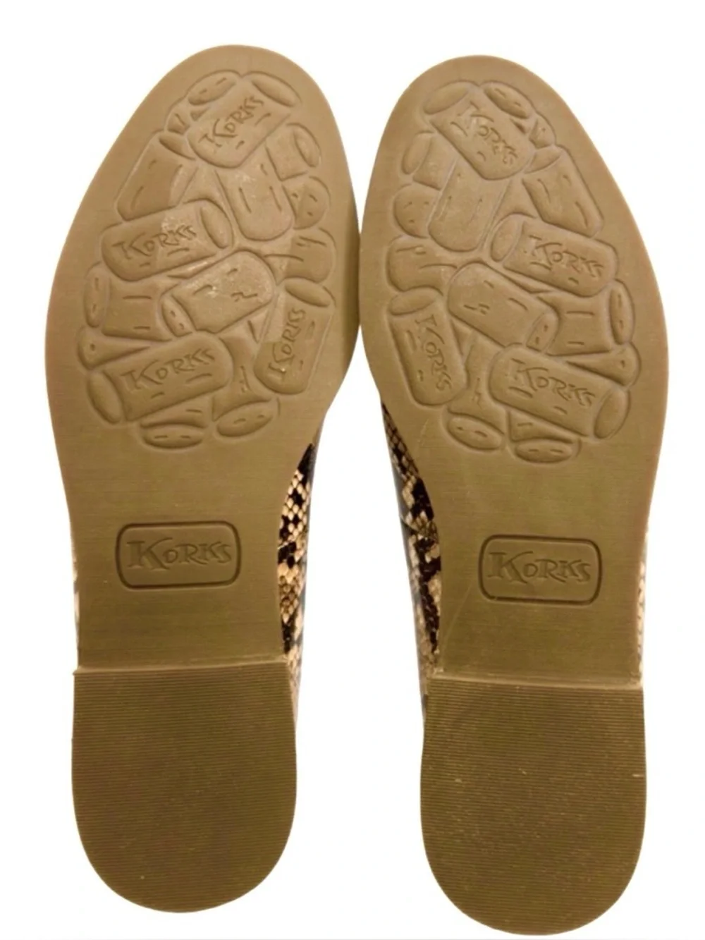 New Korks Laine Snake Embossed Leather Loafer, Size 8.5